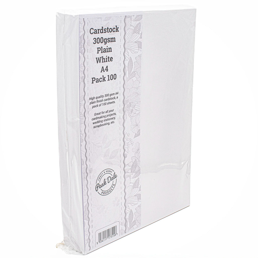 Cardstock A4 White Pack of 100 (300gsm)