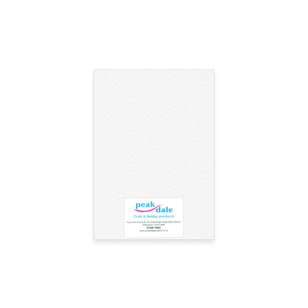 Cardstock A4 Hammered White Pack of 25 (240gsm)