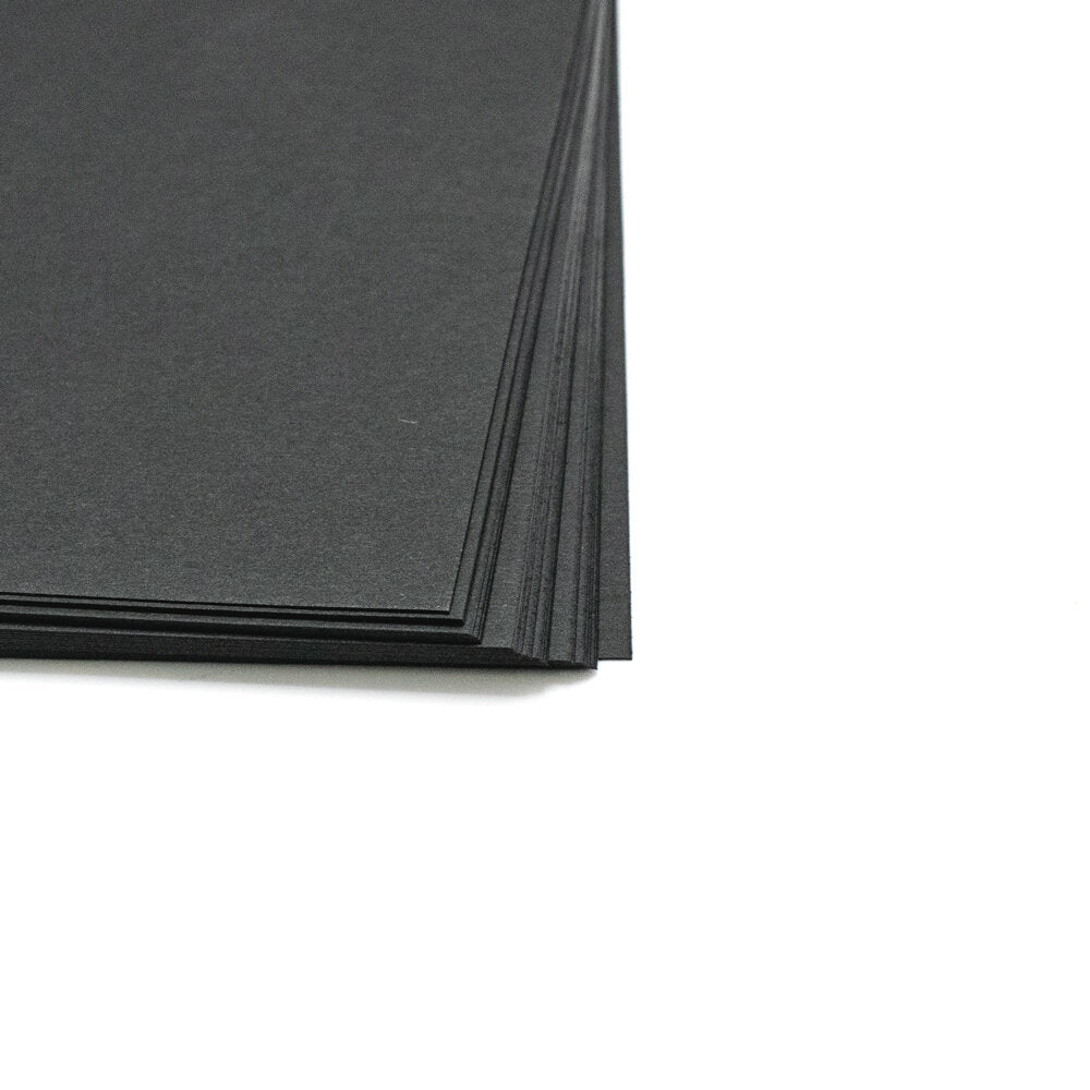 Cardstock Linen Black A4 (25)