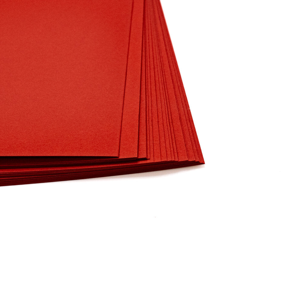 Cardstock Linen Red A4 (25)