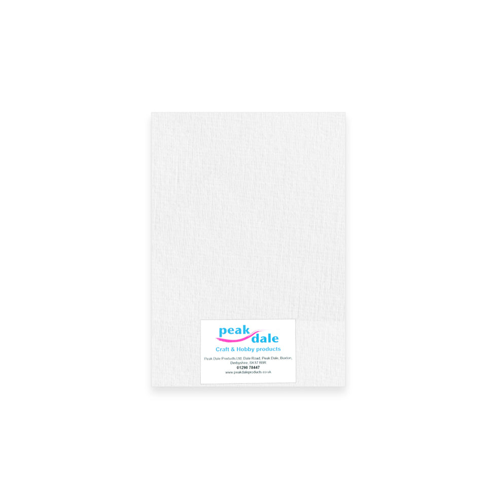 Cardstock A4 Linen White Pack of 25 (250gsm)