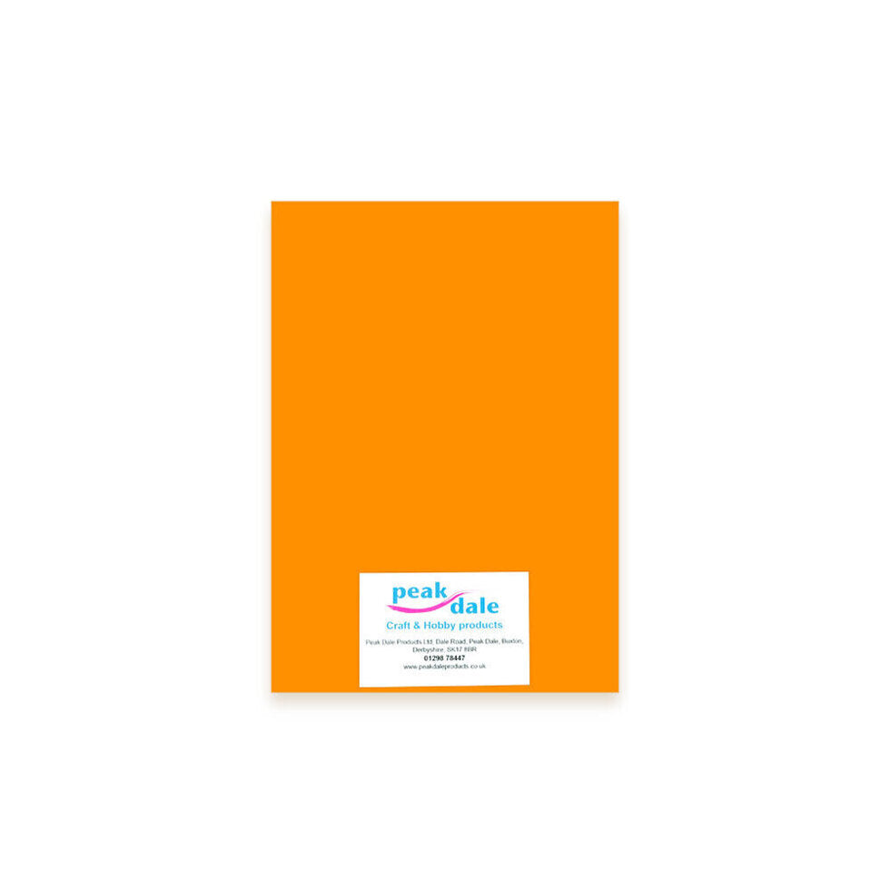 Cardstock Plain Orange A4 (25)