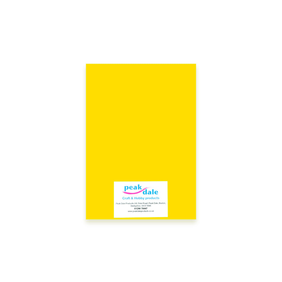 Cardstock A4 Sunflower Yellow Pack of 25 (250gsm)