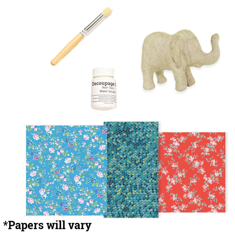 Decoupage Kit ELEPHANT