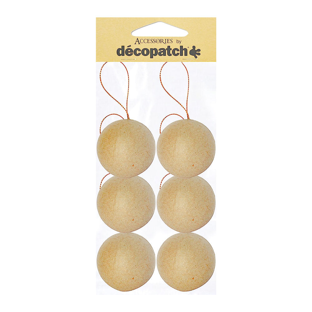Decopatch Baubles with String Pack of 6