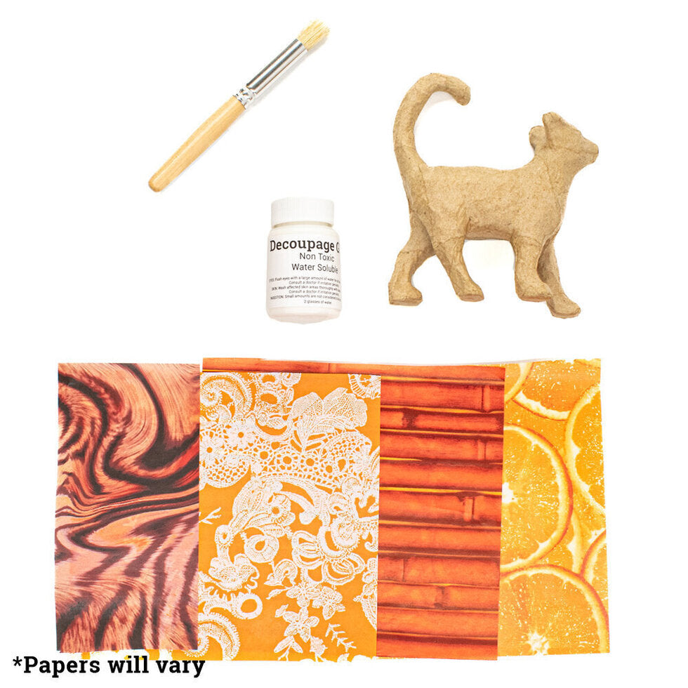 Decoupage Kit CAT