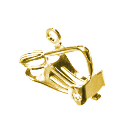 Ear Clips for drops Gilt Plated 12 Pairs