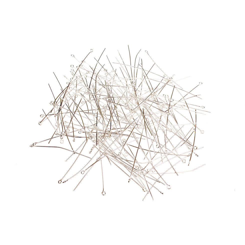Eye Pins 50mm Silver Plated Pack of 144