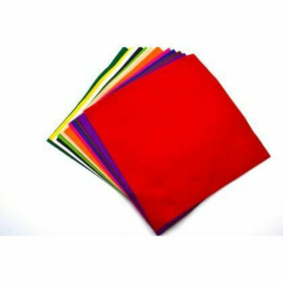 Felt Squares 225mm (9 inch) Pack 12