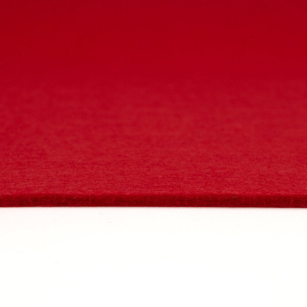 Craft Felt 3mm Thick Sheet Red 42 x 60cm