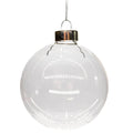 Glass Baubles 8 cm Pack of 6