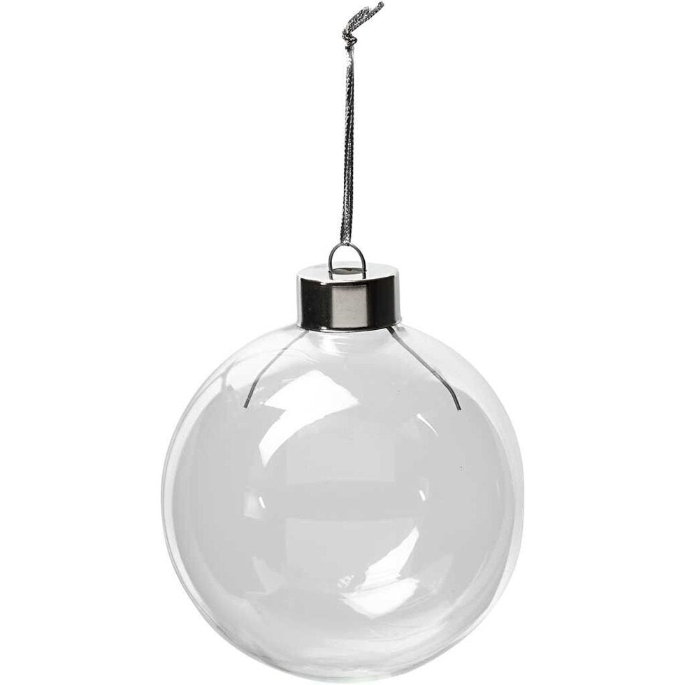 Glass Baubles 6 cm Pack of 8