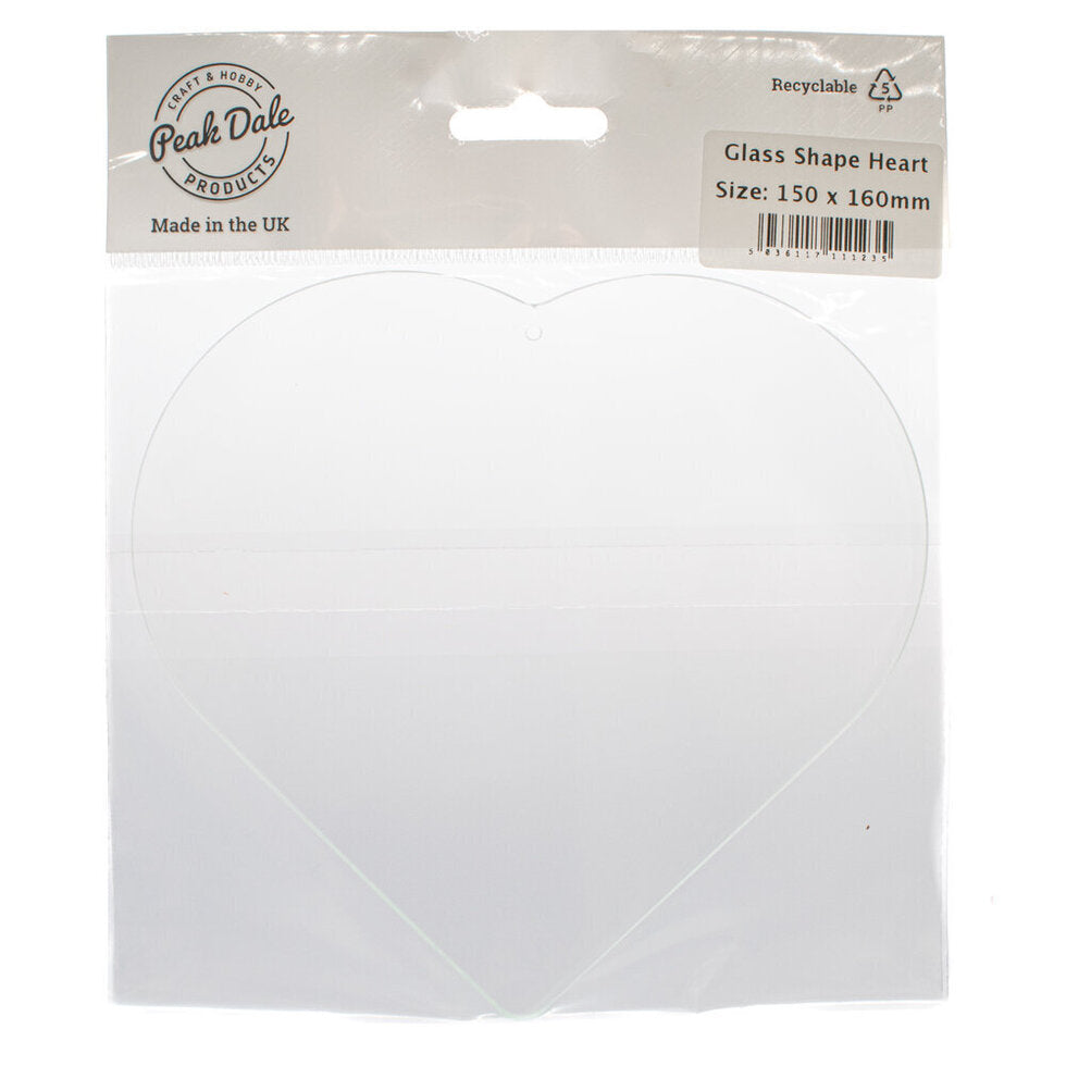 Glass Shape Heart 150 x 160 mm