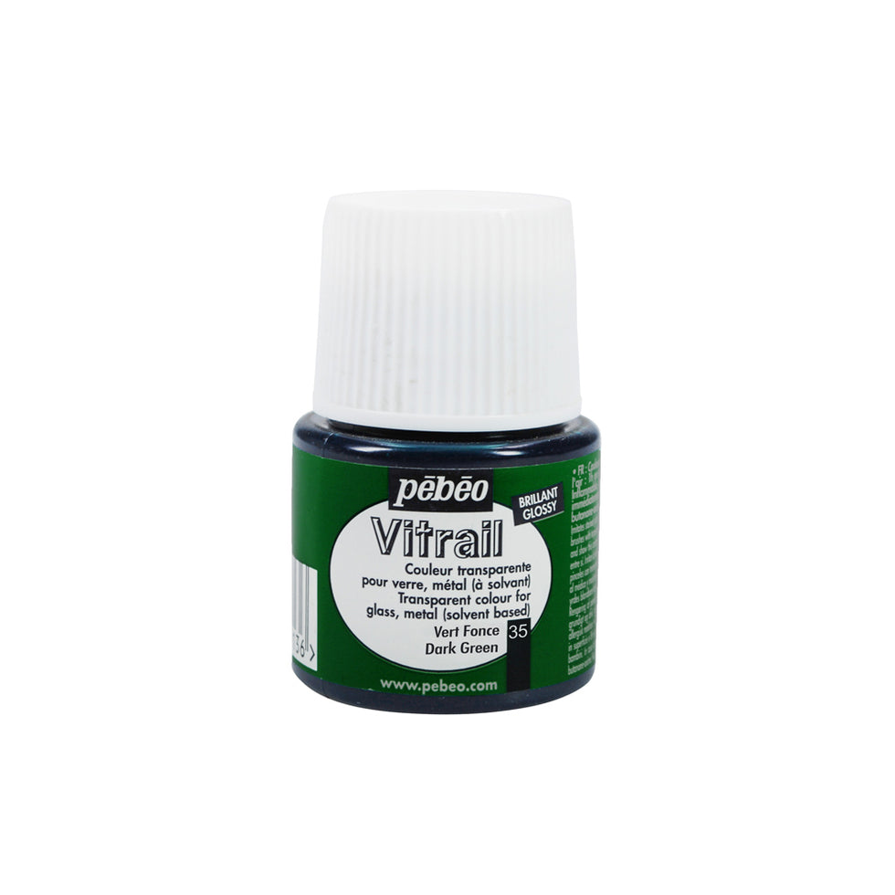 Glass Paint Vitrail DARK GREEN 45ml