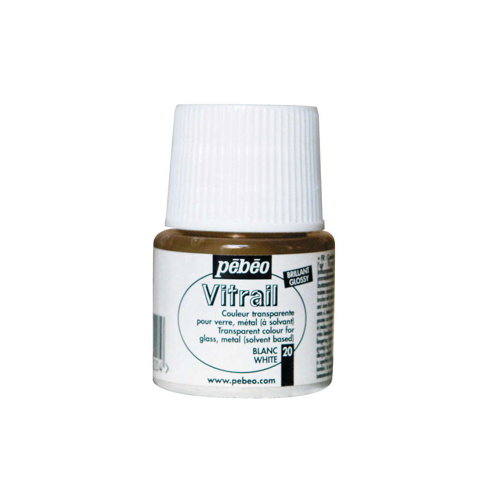 Glass Paint Vitrail WHITE 45ml