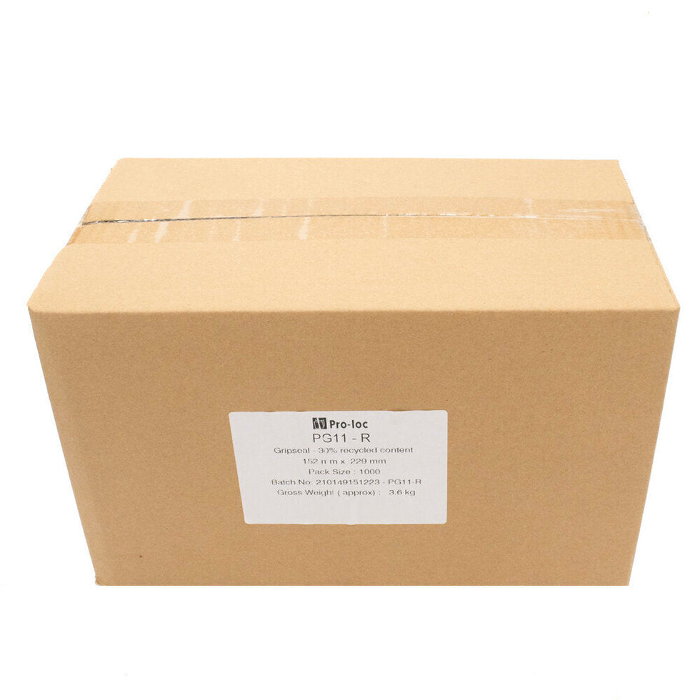 GSB-11 Gripseal Bag 150x225mm BOX 1,000