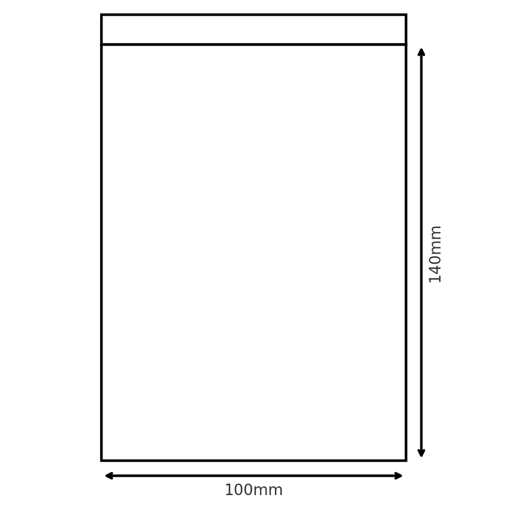 GSB-6 Gripseal Bag 100x140mm Pack of 100