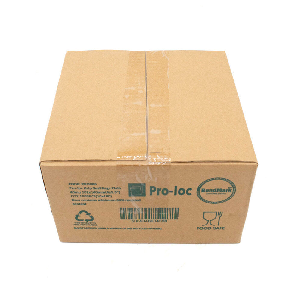 GSB-6 Gripseal Bag 100x140mm BOX 1,000