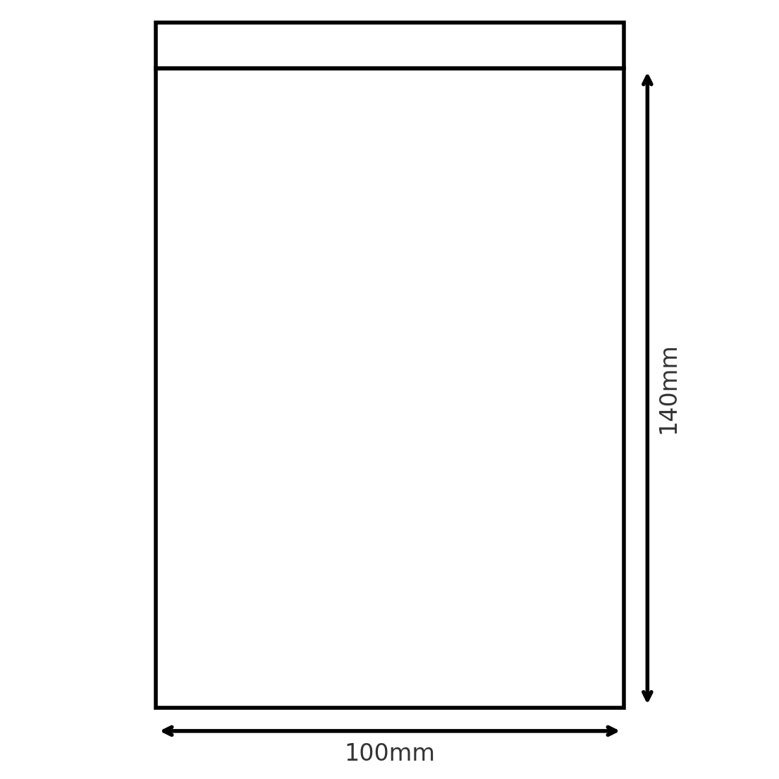 GSB-6 Gripseal Bag 100x140mm BOX 1,000