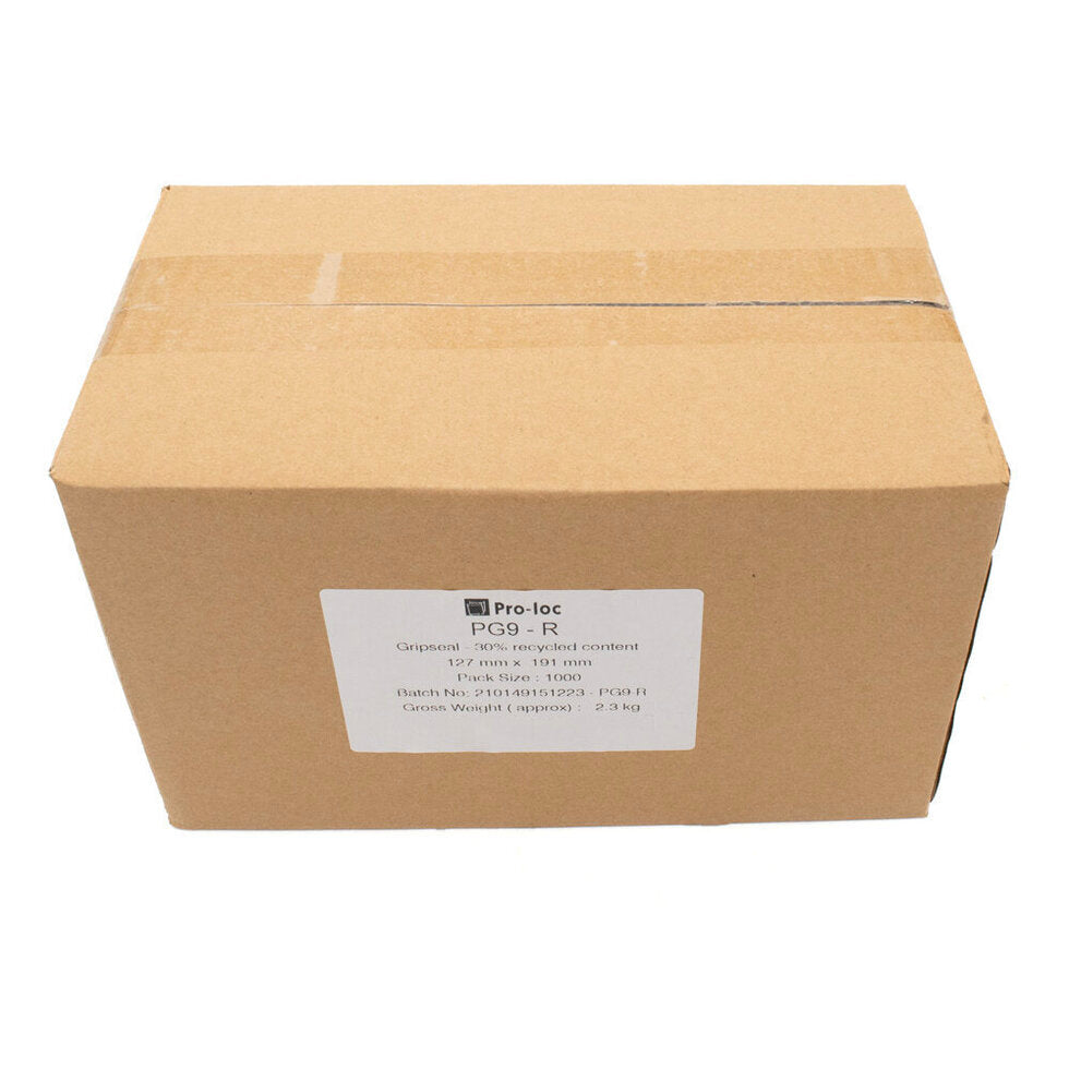 GSB-9 Gripseal Bag 125x190mm BOX 1,000