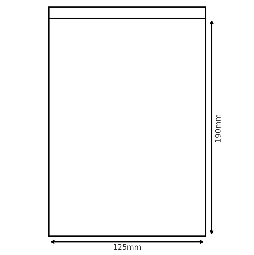 GSB-9 Gripseal Bag 125x190mm BOX 1,000