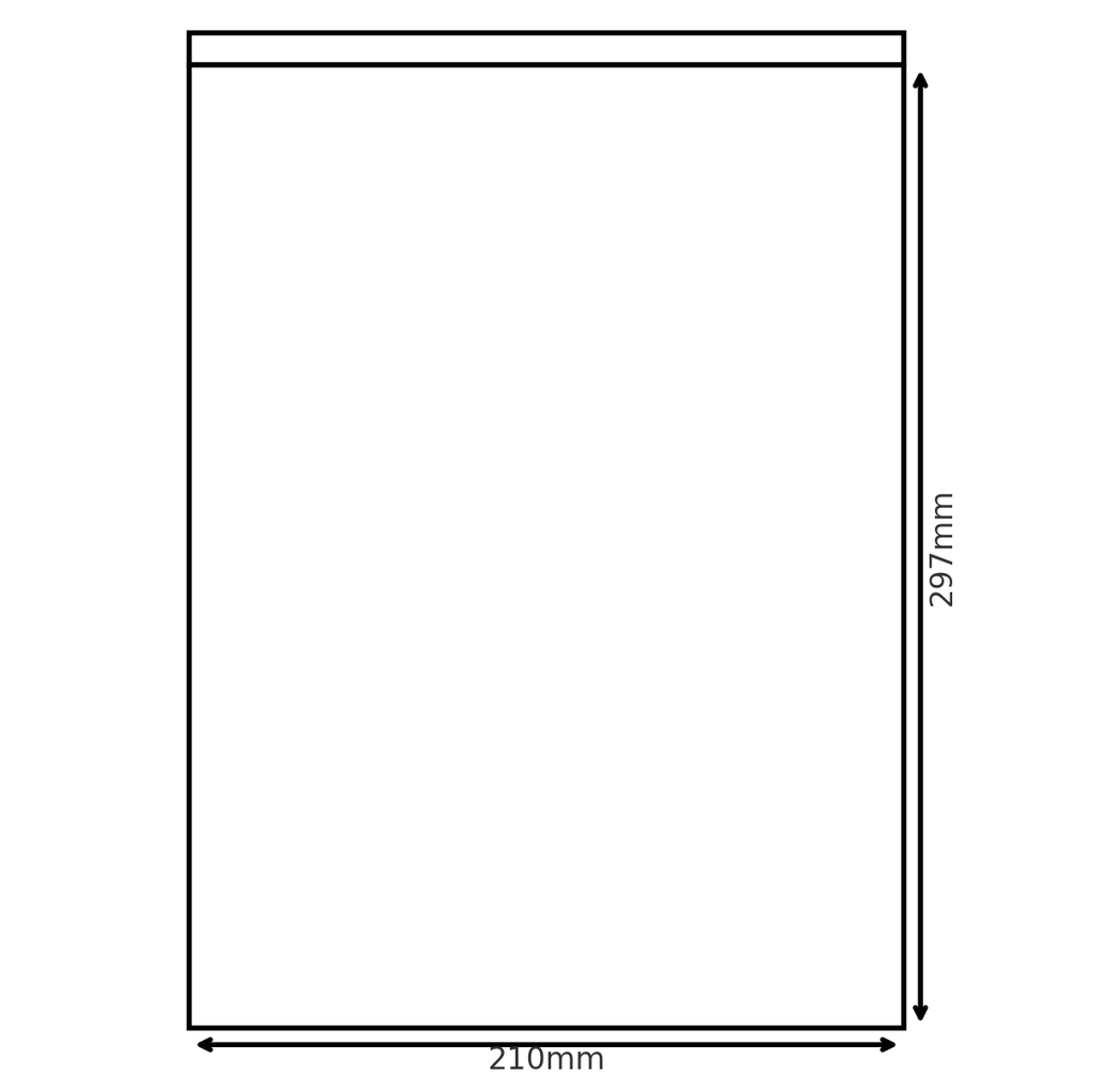 GSB A4 210x297 Grip Seal Bag A4 Pack of 100