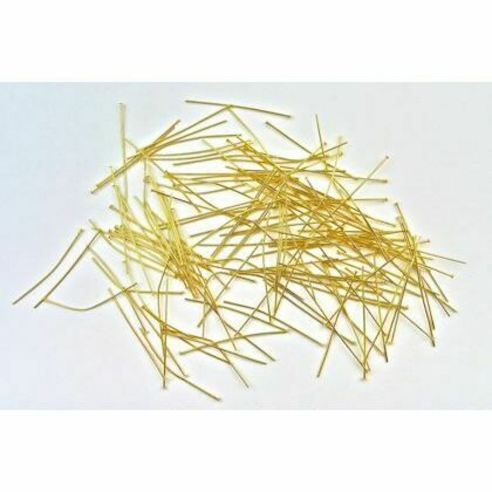 Head Pins 50mm Gilt Plated Pack of 144