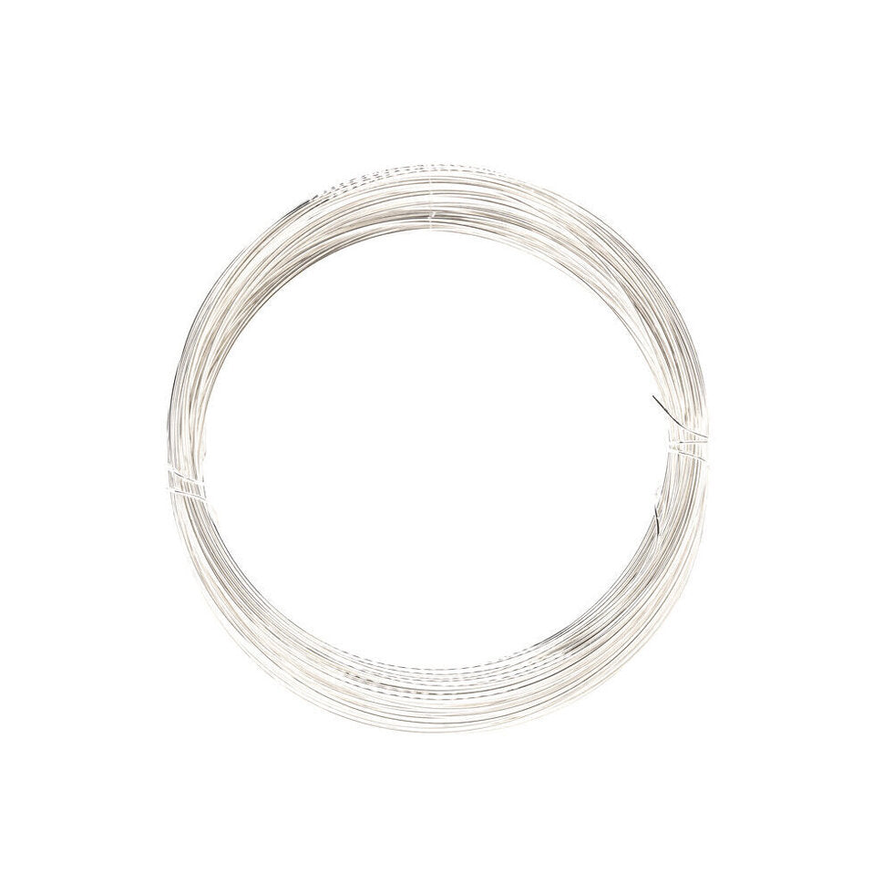 Jewellery Wire Silver Plated 0.4mm - 20mt