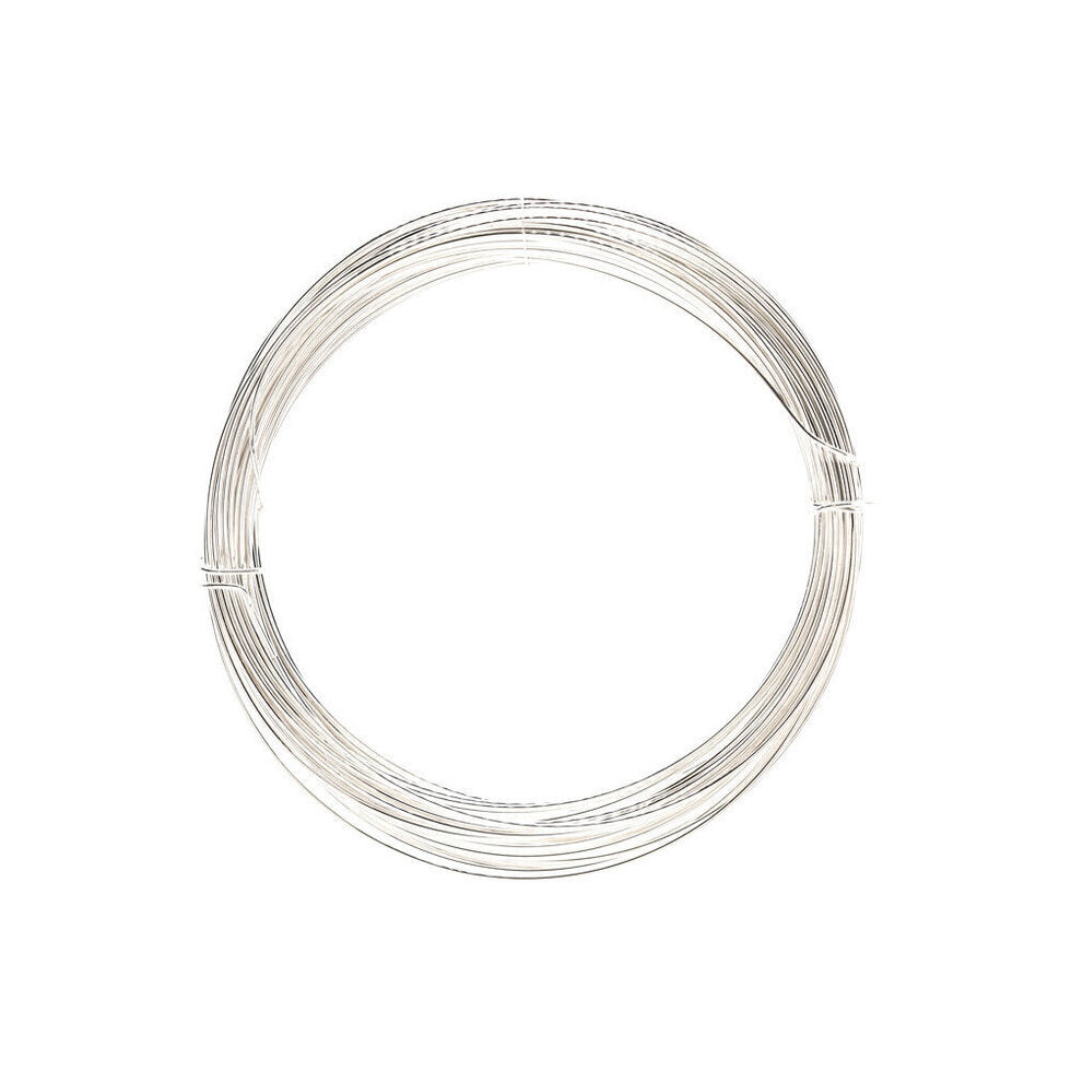 Jewellery Wire Silver Plated 0.6mm - 10 mt