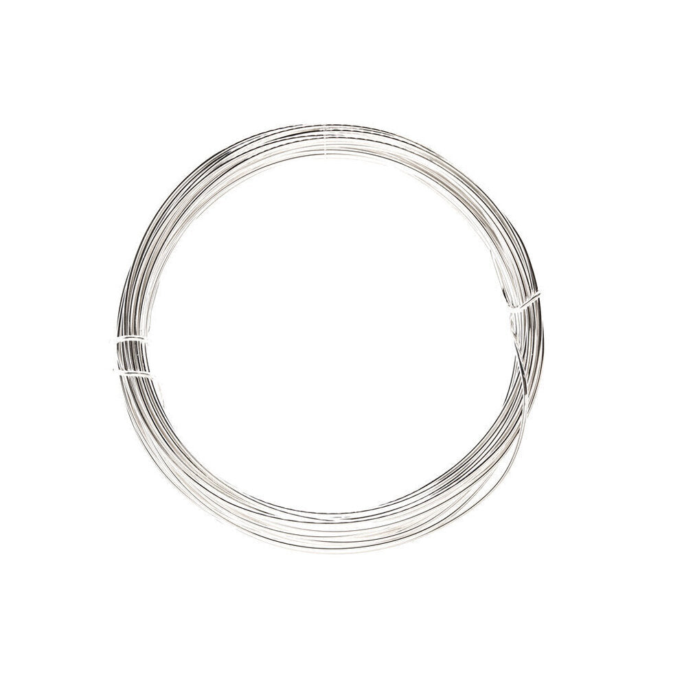 Jewellery Wire Silver Plated 0.8mm - 6 mt