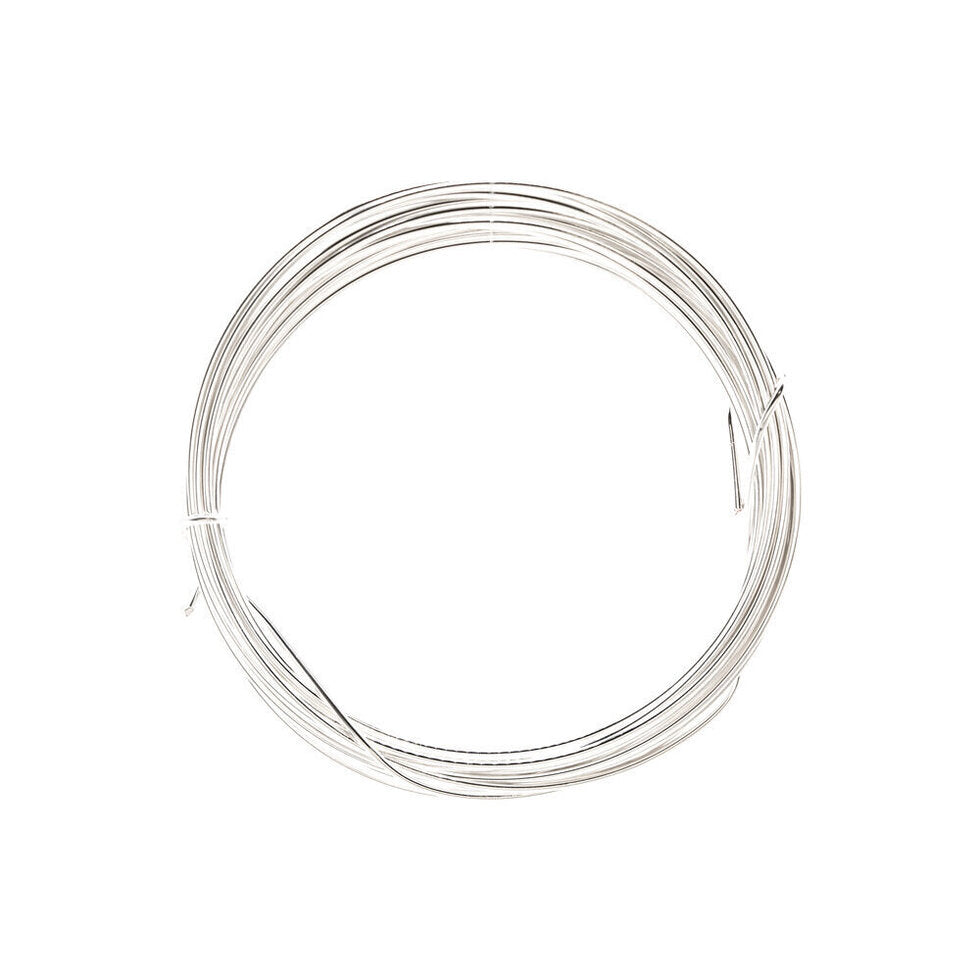 Jewellery Wire Silver Plated 1mm - 4 mt