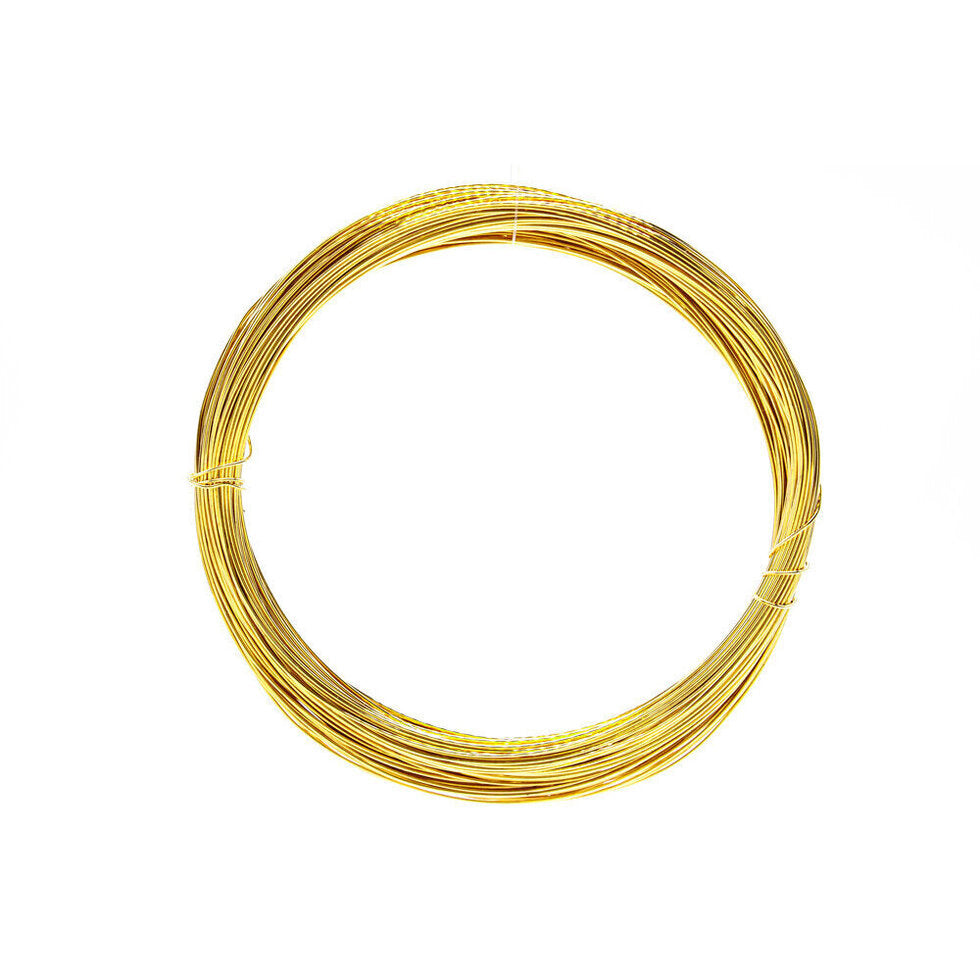 Jewellery Wire Gold Plated 0.2mm - 10mt