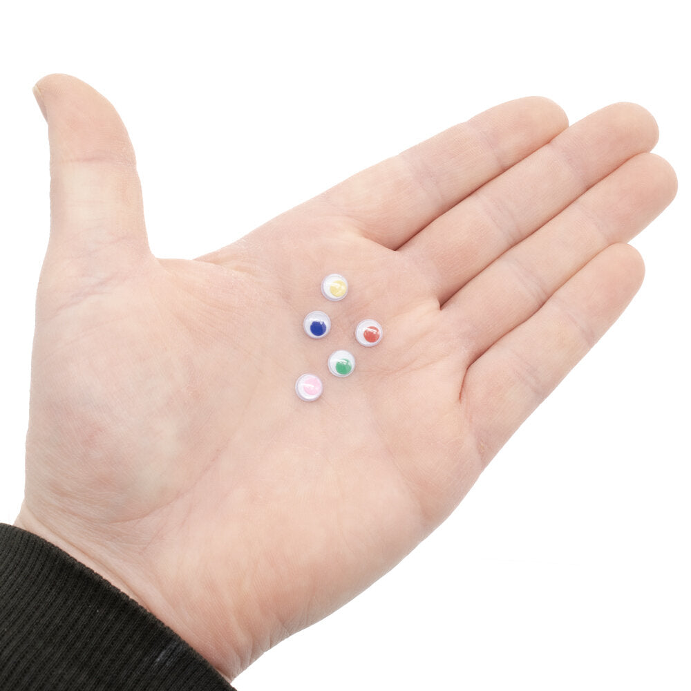 Joggle Eyes Coloured 7mm 25 pair