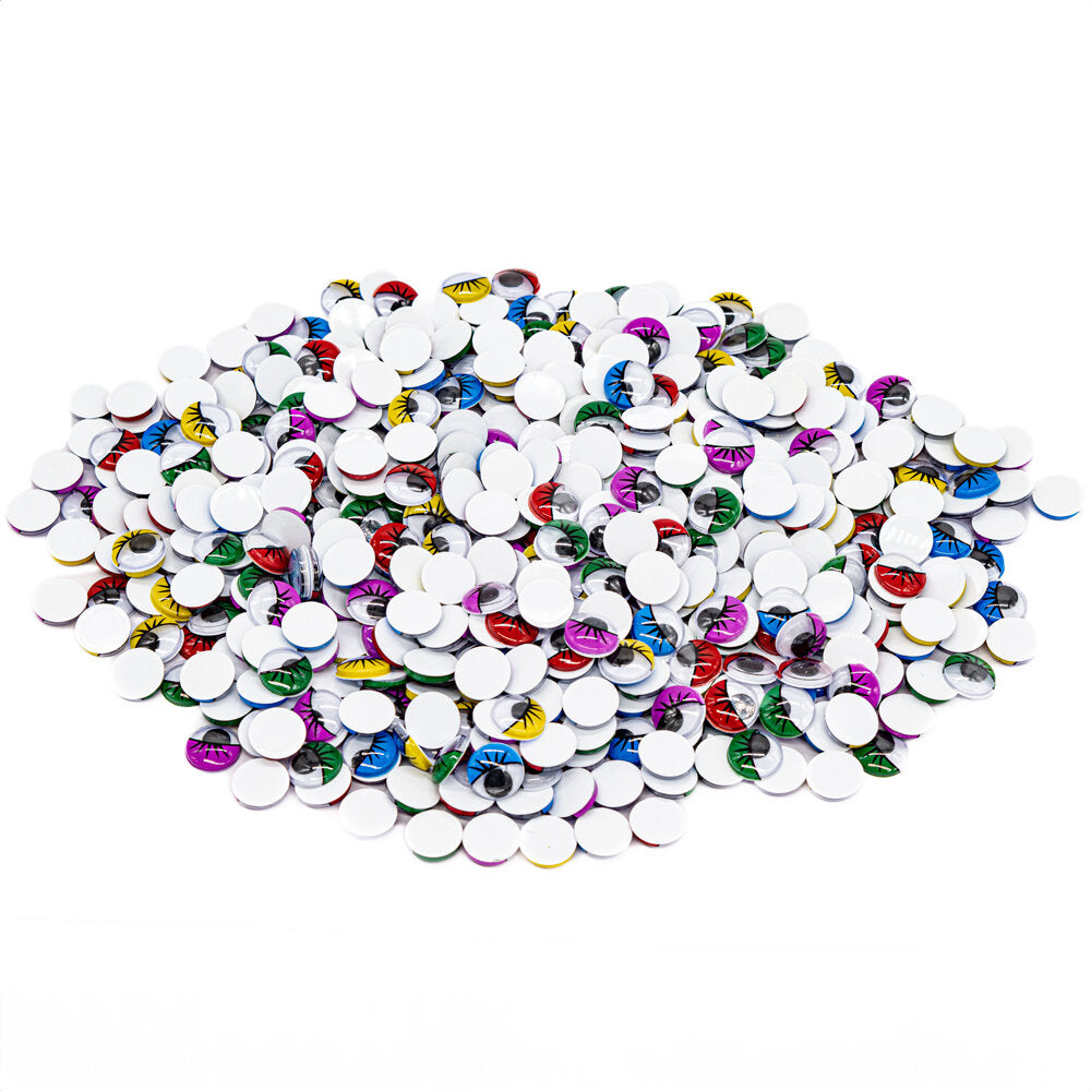 Joggle Eyes with Lash 10mm Glue On 100 pair