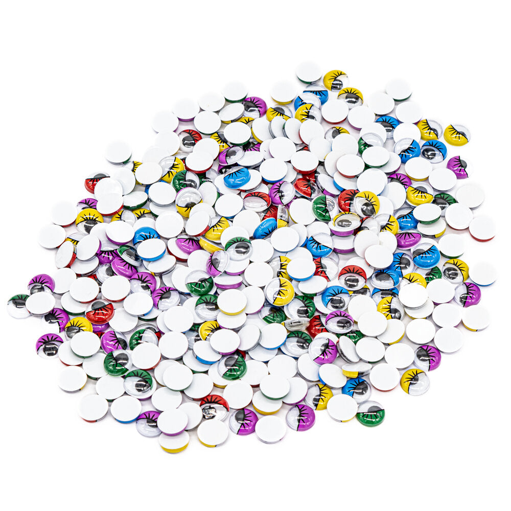 Joggle Eyes with Lash 8mm 100 pair
