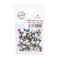 Joggle Eyes with Lash 8mm 100 pair