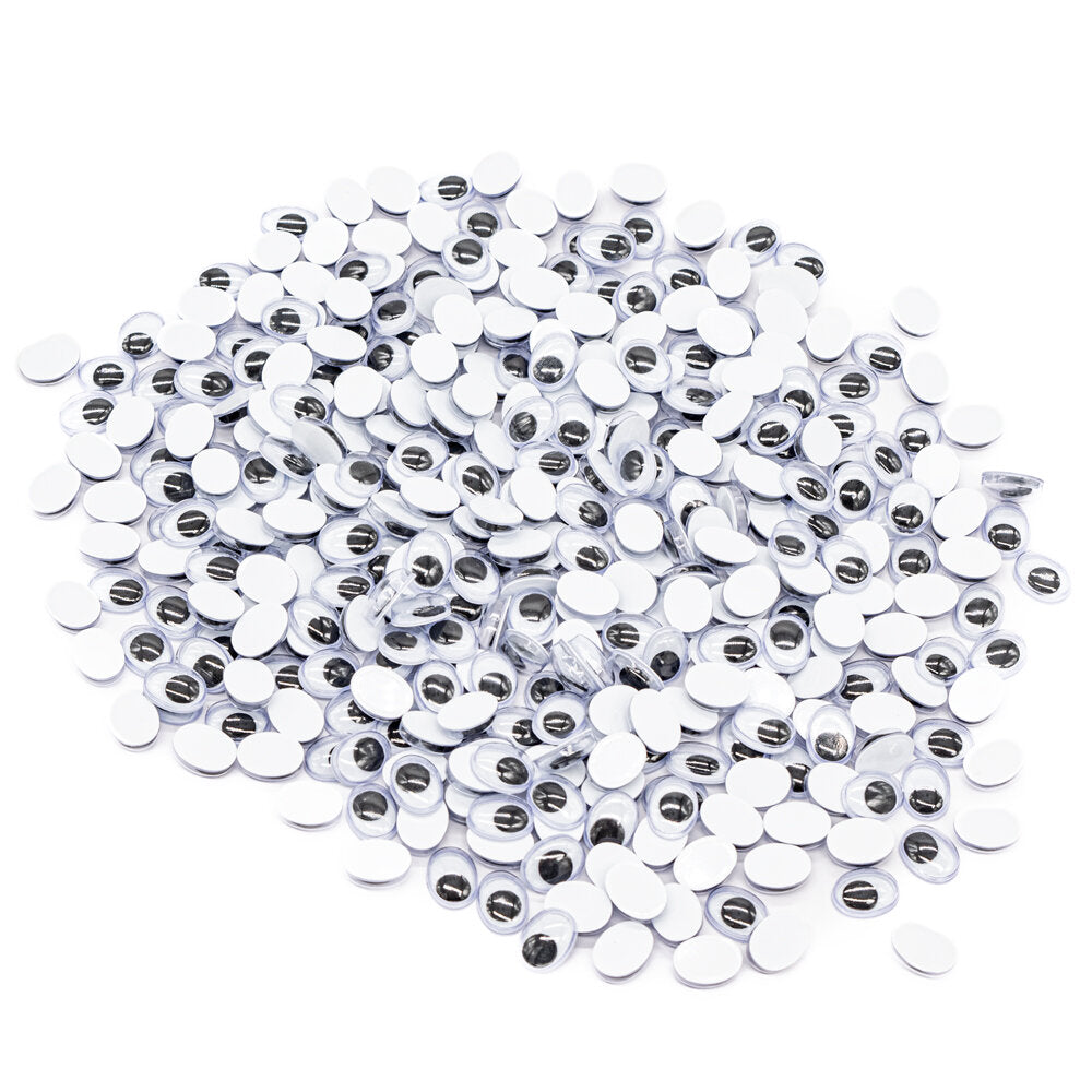 Joggle Eyes Oval 7 x 10mm 100 pair