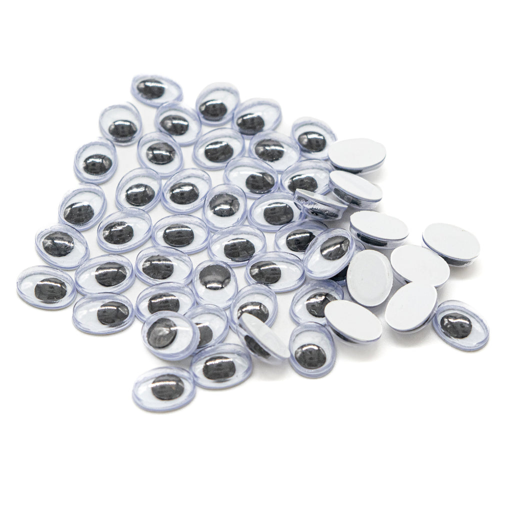 Joggle Eyes Oval 7 x 10mm 25 Pair