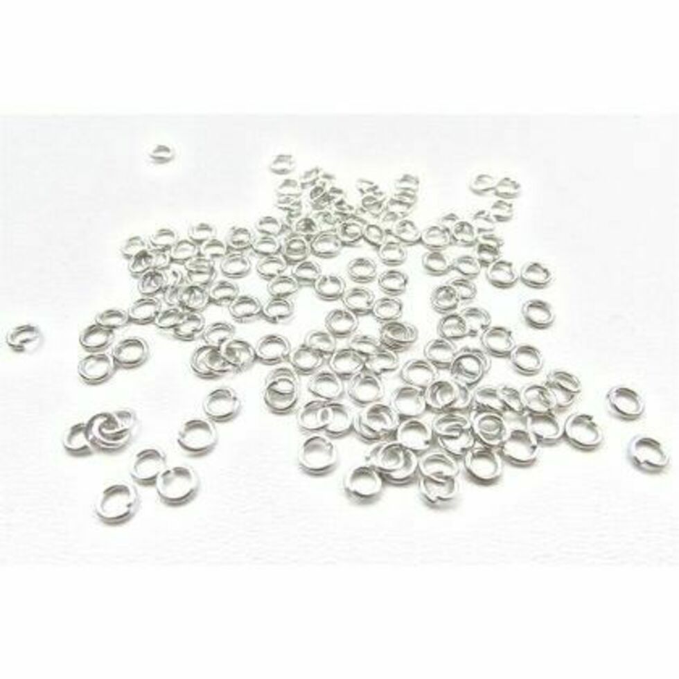 Jump Rings 3mm Nickel Plated Pack of 144