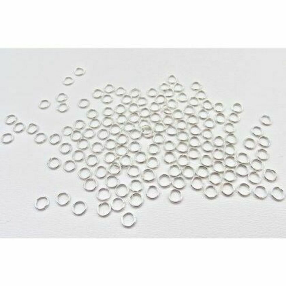 Jump Rings 3mm Silver Plated Pack of 144