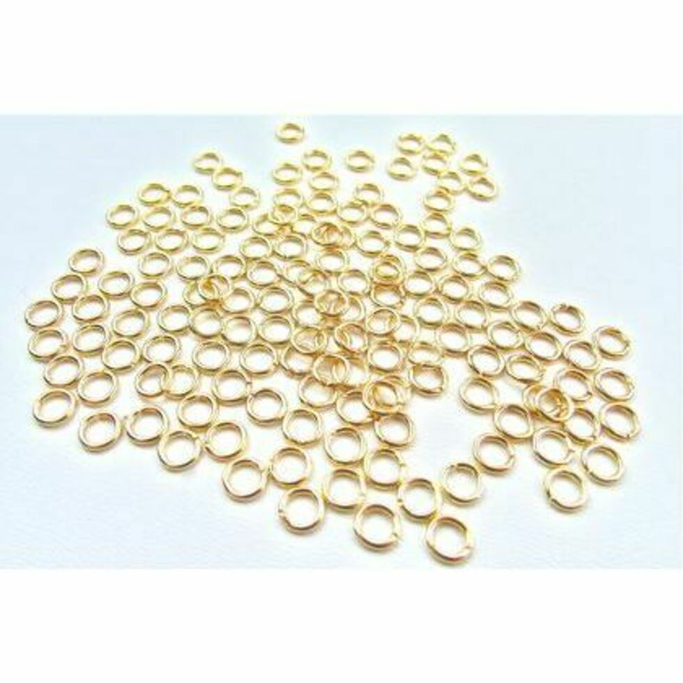 Jump Rings 5mm Gilt Plated Pack of 144