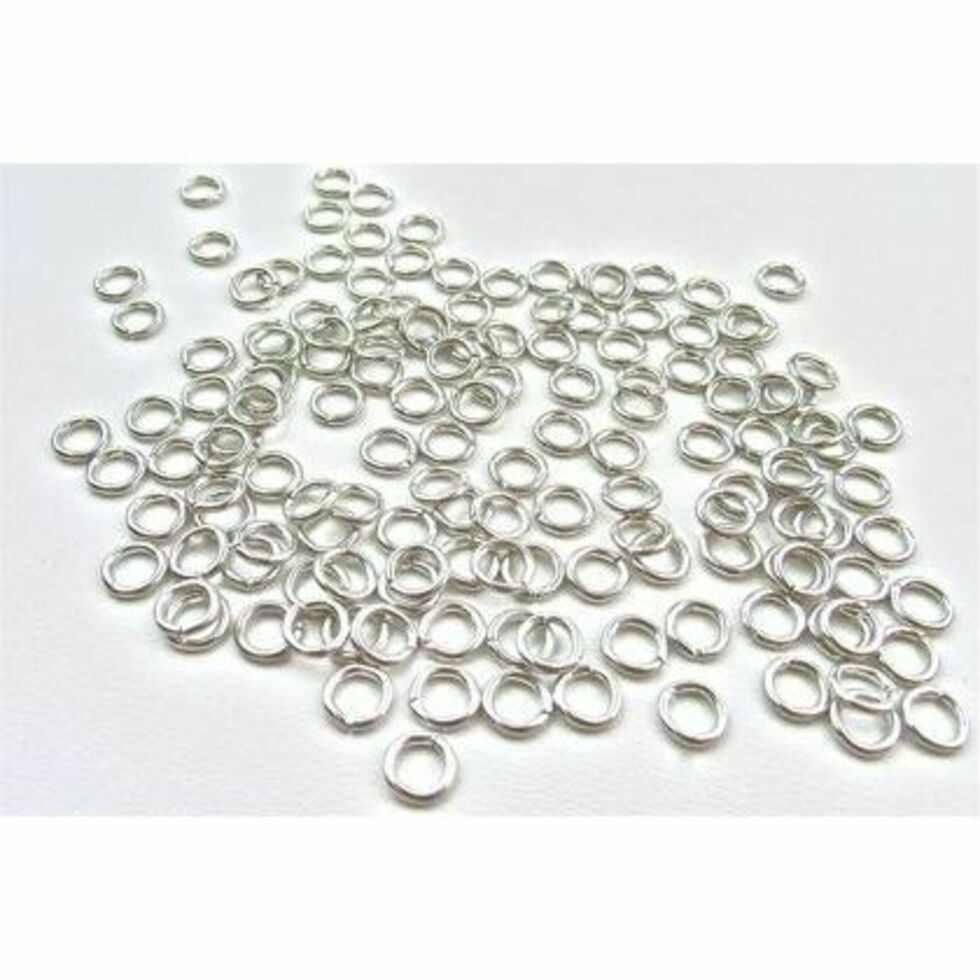 Jump Rings 5mm Nickel Plated Pack of 144