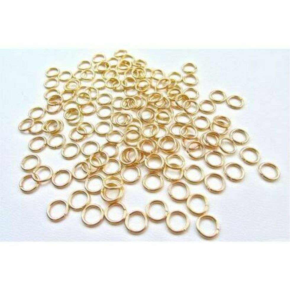 Jump Rings 7mm Gilt Plated Pack of 144