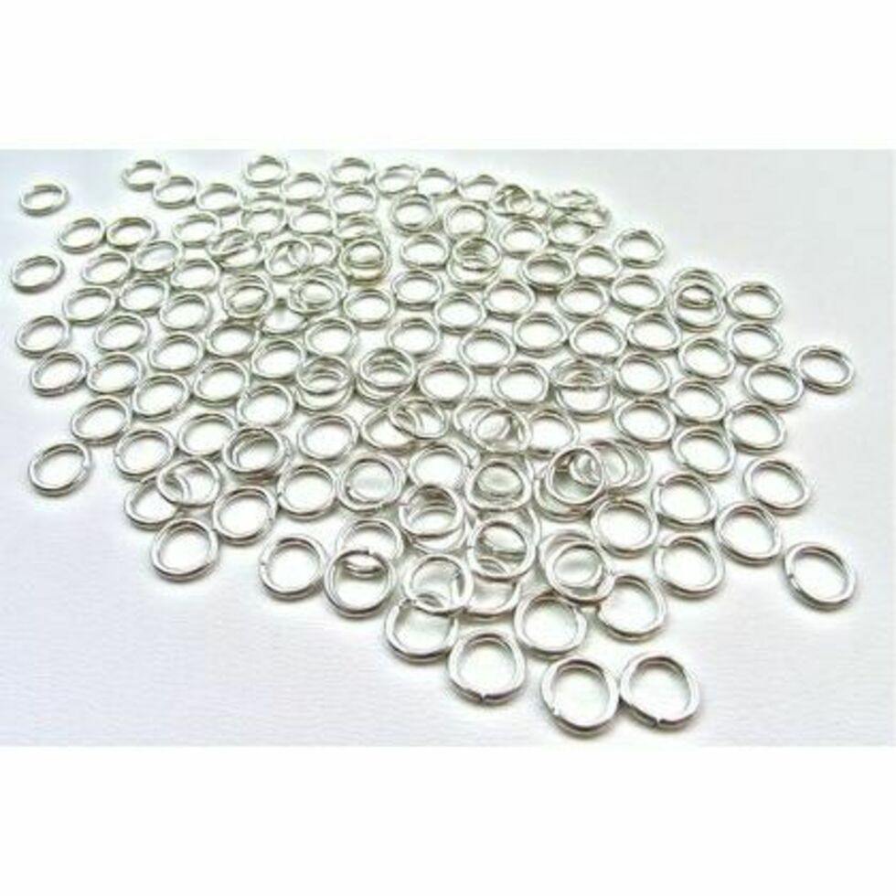 Jump Rings 7mm Nickel Plated Pack of 144