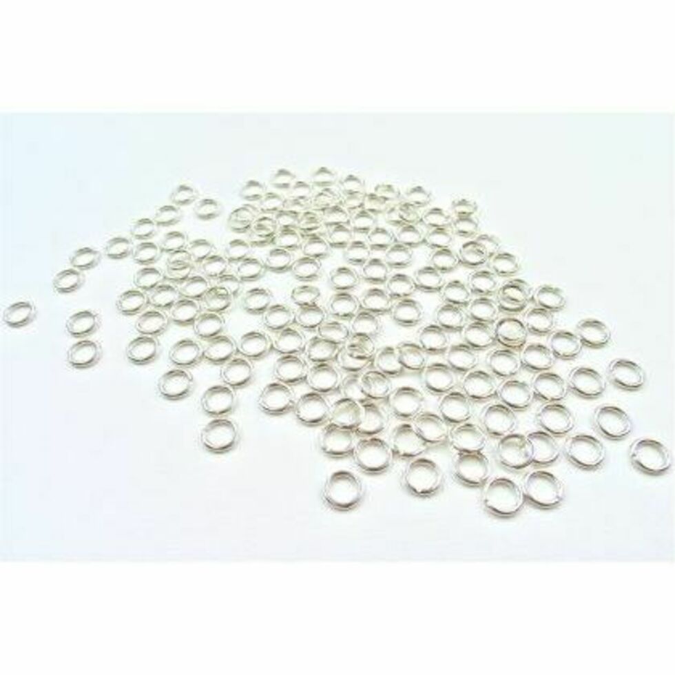 Jump Rings 7mm Silver Plated Pack of 144