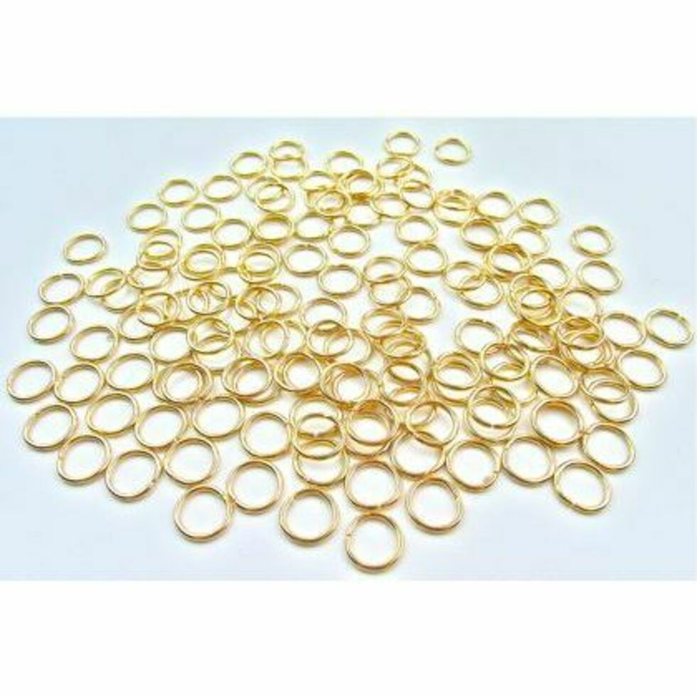 Jump Rings 9mm Gilt Plated Pack of 144