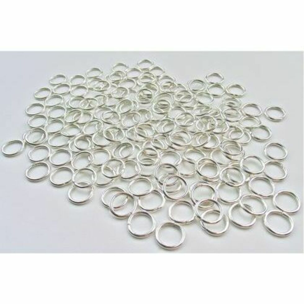 Jump Rings 9mm Silver Plated Pack of 144