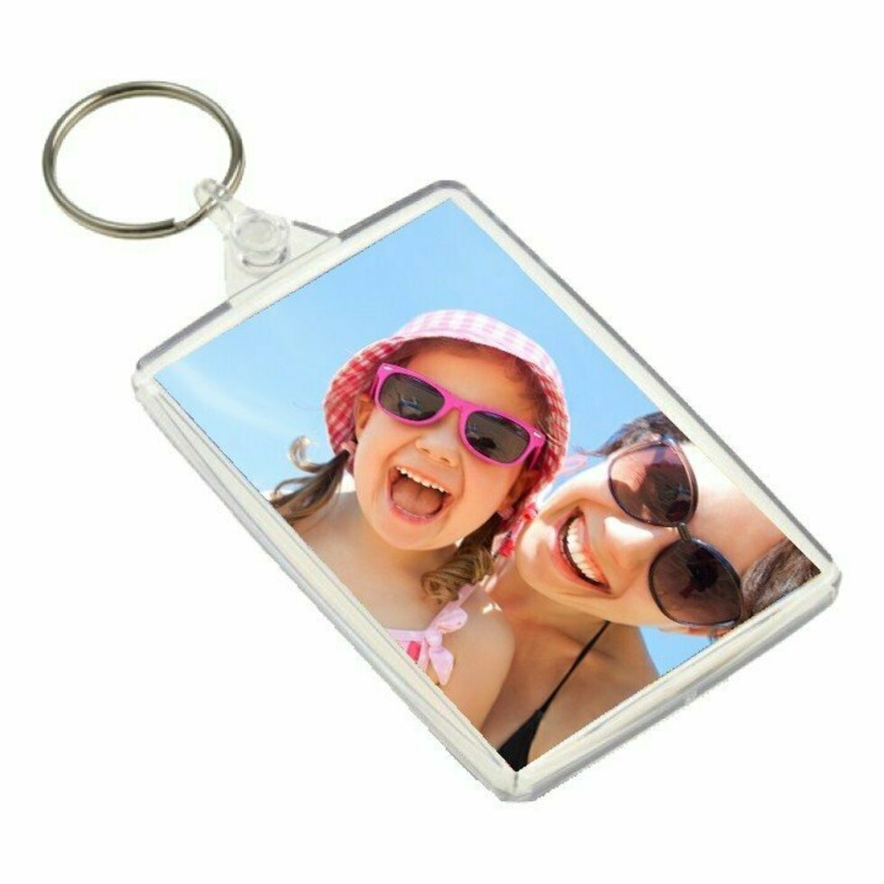 Key Fob Large Clear Plastic Pack of 100