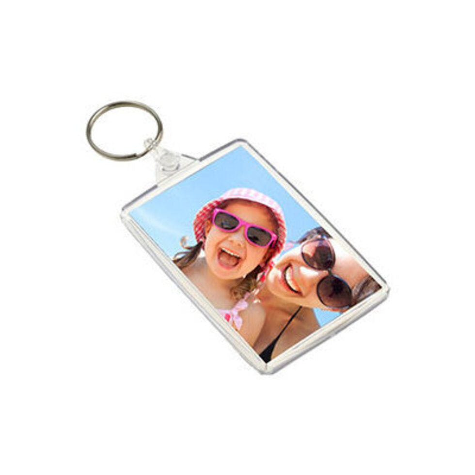 Key Fob Large Clear Plastic each