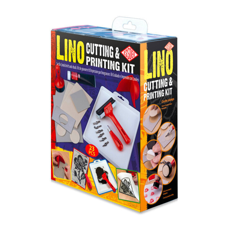Lino Cutting & Printing Kit 23 pieces